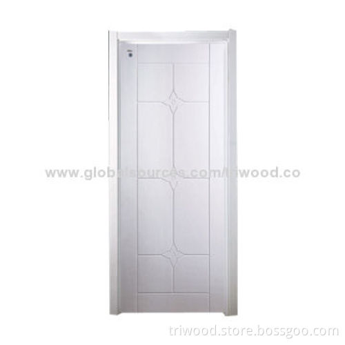 Interior Door with Natural Wood Veneer and Eco-friendly Stain, Varnish